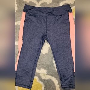 Tek Gear shapewear capris leggings Activewear Size XL blue